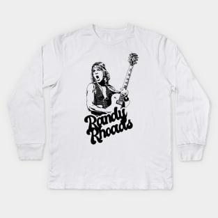 Randy Rhoads 80s style classic Kids Long Sleeve T-Shirt